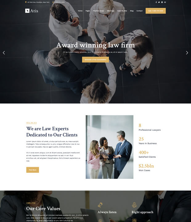 Lawyers Consulting Theme Atis 2
