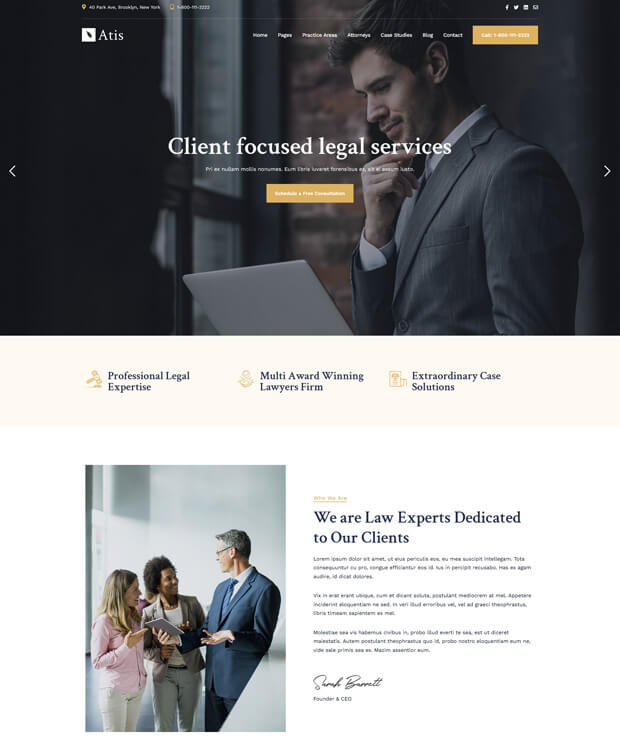 Lawyers Consulting Theme Atis 3