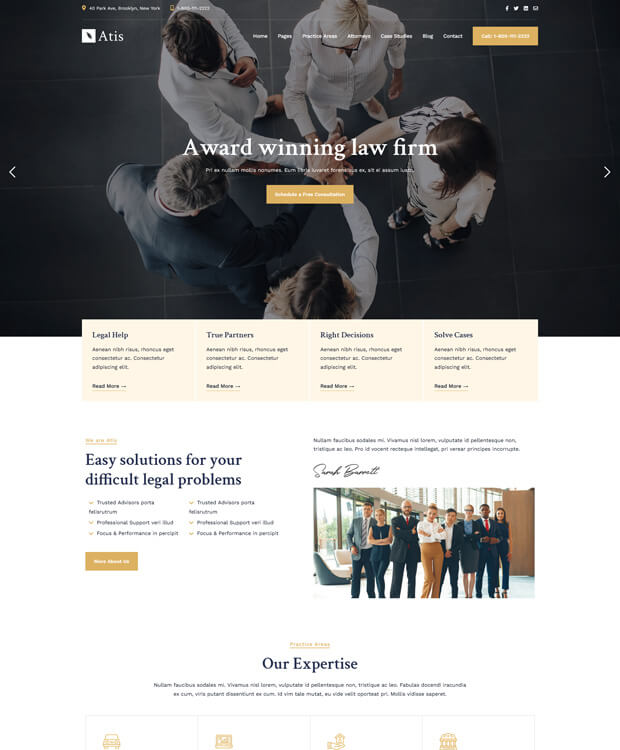 Lawyers Consulting Theme Atis 8