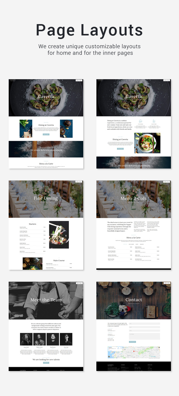 Caverta - Tema de WordPress para restaurantes de alta cocina - 2
