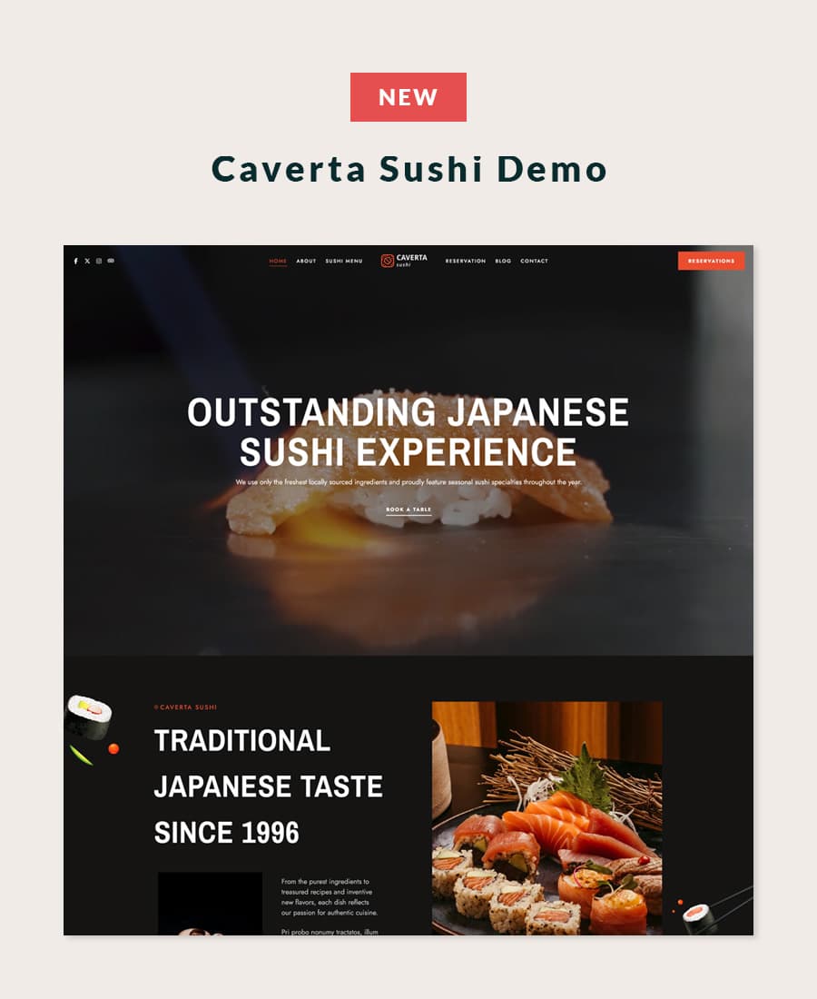 Caverta - Restaurant WordPress Theme