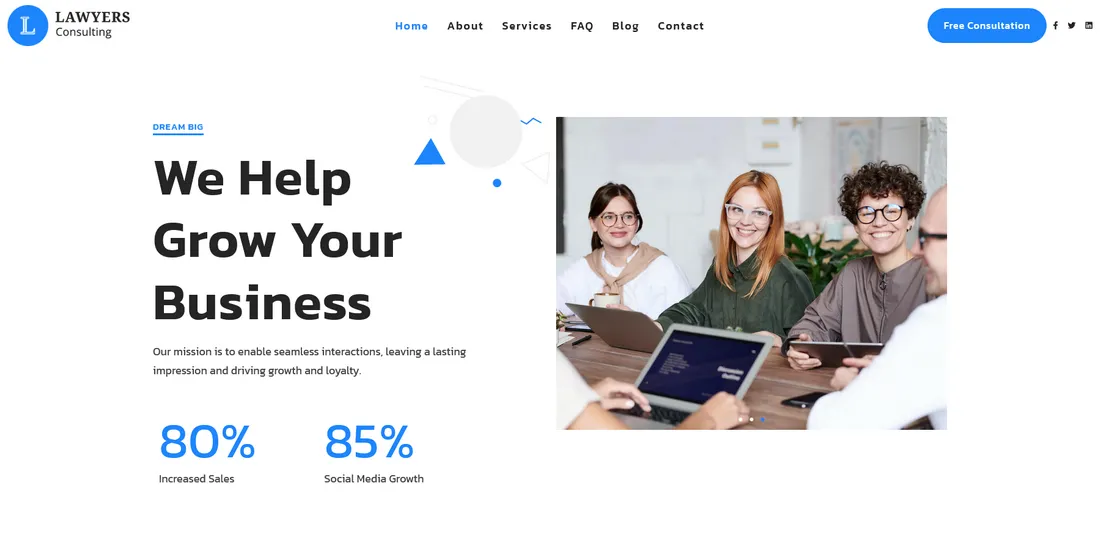 Lawyers Consulting Theme