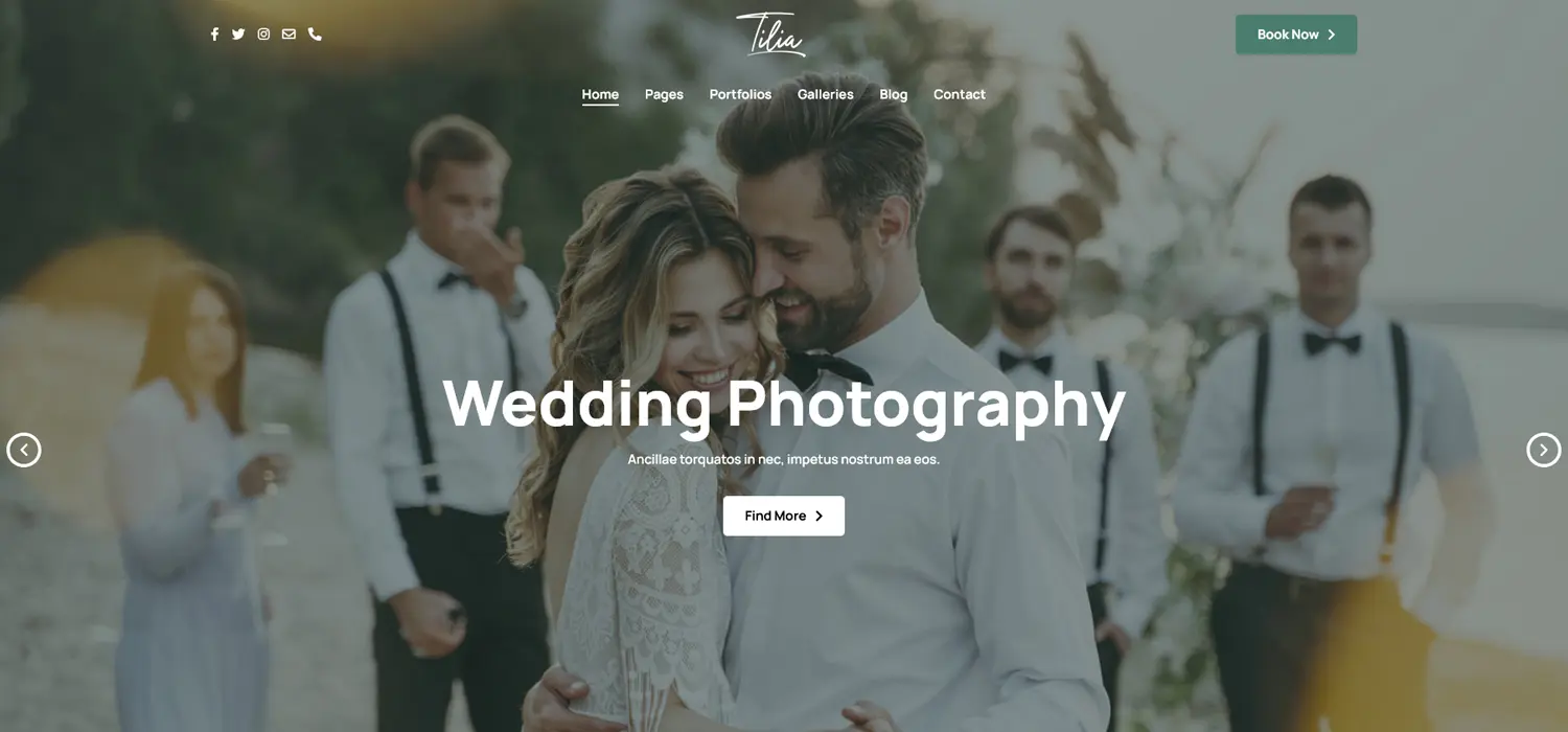 Tilia WordPress Photography Theme