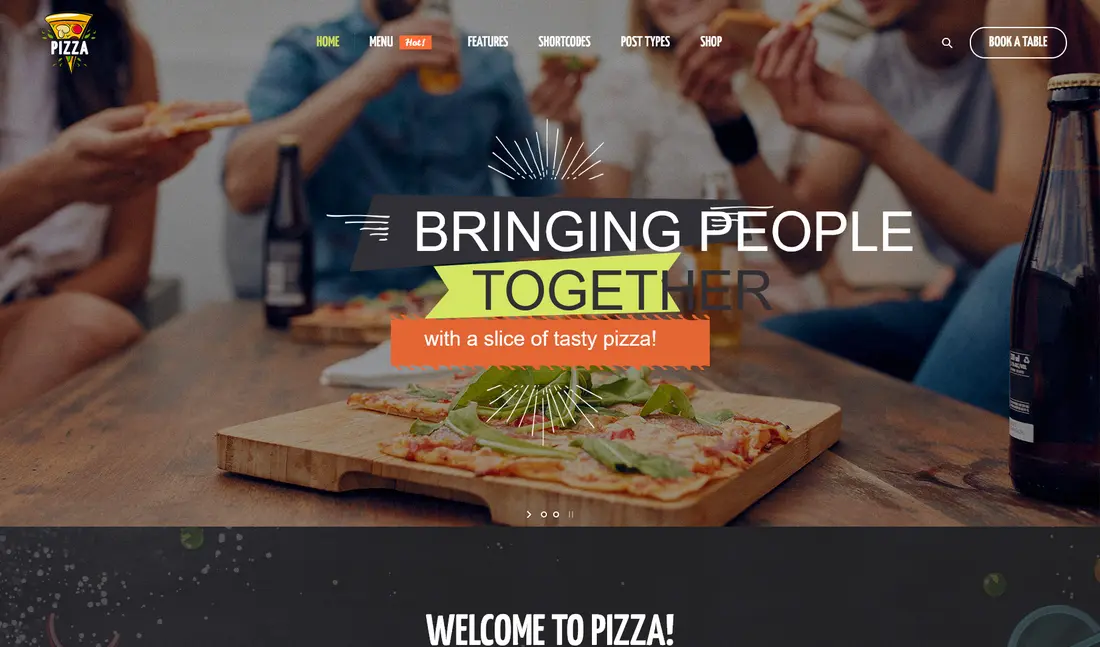 Pizza Restaurant WordPress theme