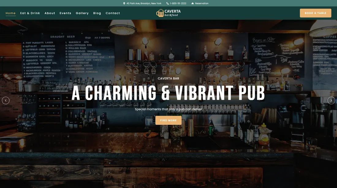 Bar & Pub theme - Caverta