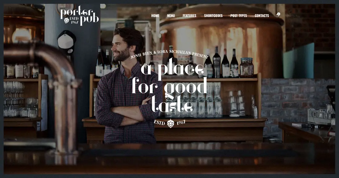 Bar & Pub theme - Porter Pub