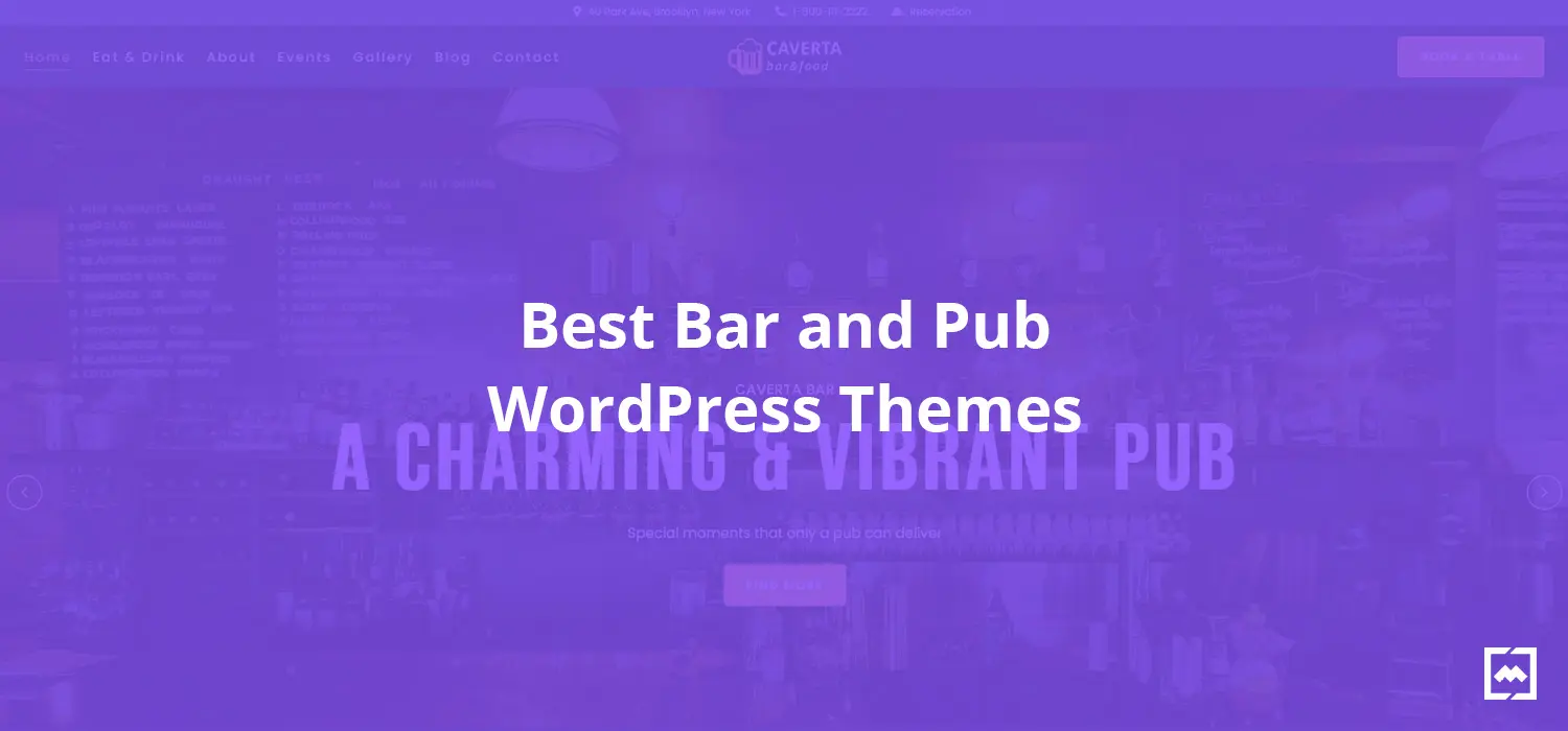 Best bar pub WordPress restaurant themes