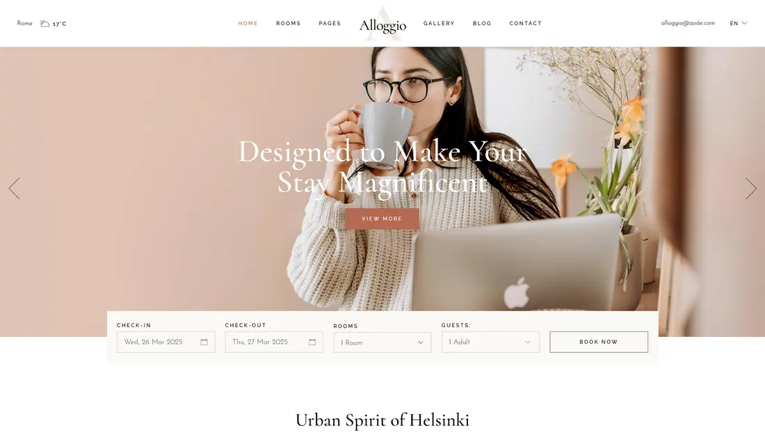 Alloggio Hotel WordPress theme