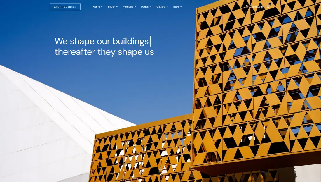 Architecturer architecture theme