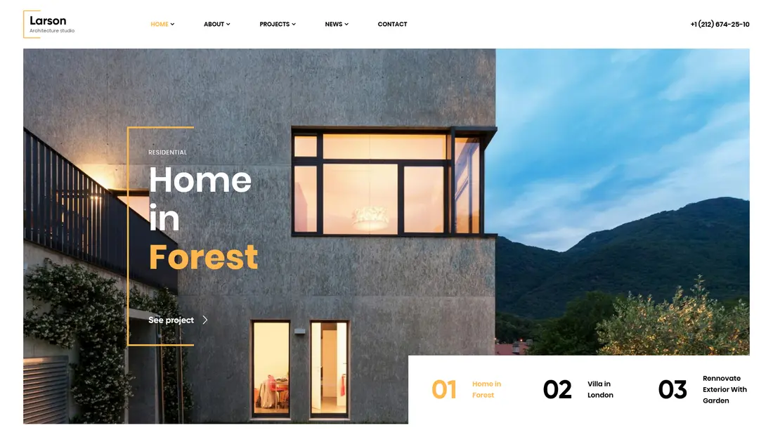 Larson architecture theme