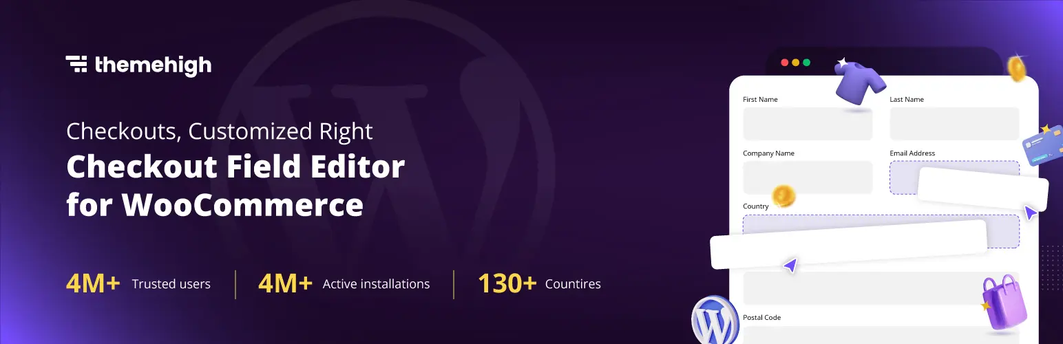 WooCommerce Checkout Field Editor plugin