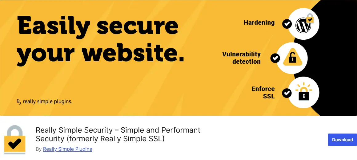 Really Simple Security WordPress plugin