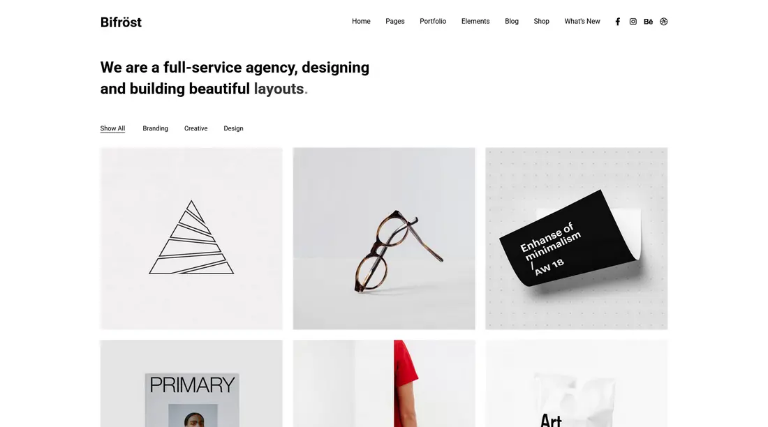 Bifrost - Elementor portfolio theme