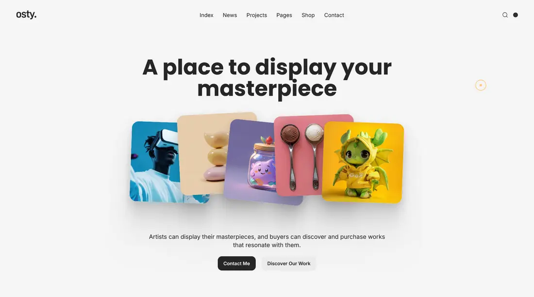 Osty - Elementor portfolio theme
