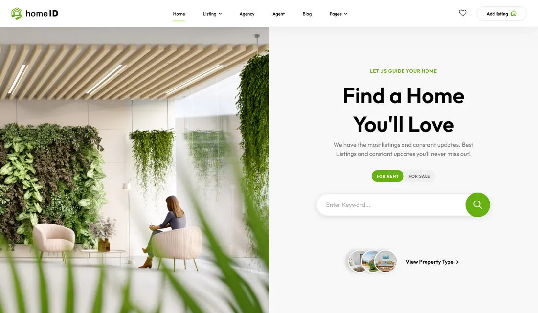 HomeID - Real Estate WordPress Theme