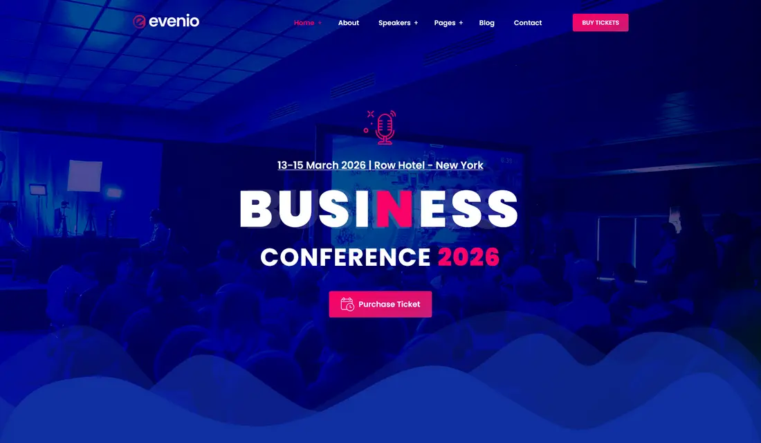 Evenio Conference WordPress Theme