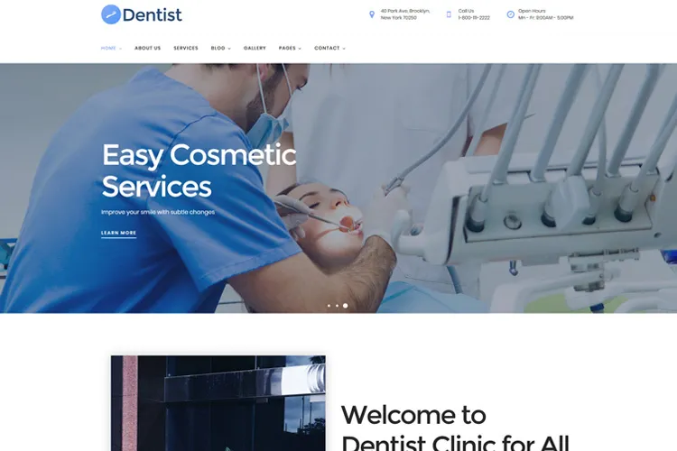 Dentist medical clinic theme