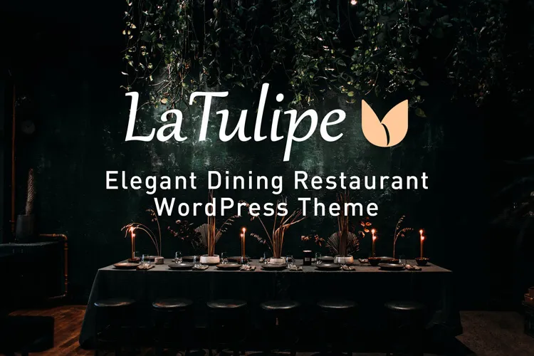 LaTulipe elegant restaurant theme
