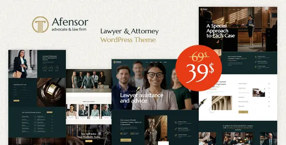 Afensor lawyer WordPress theme