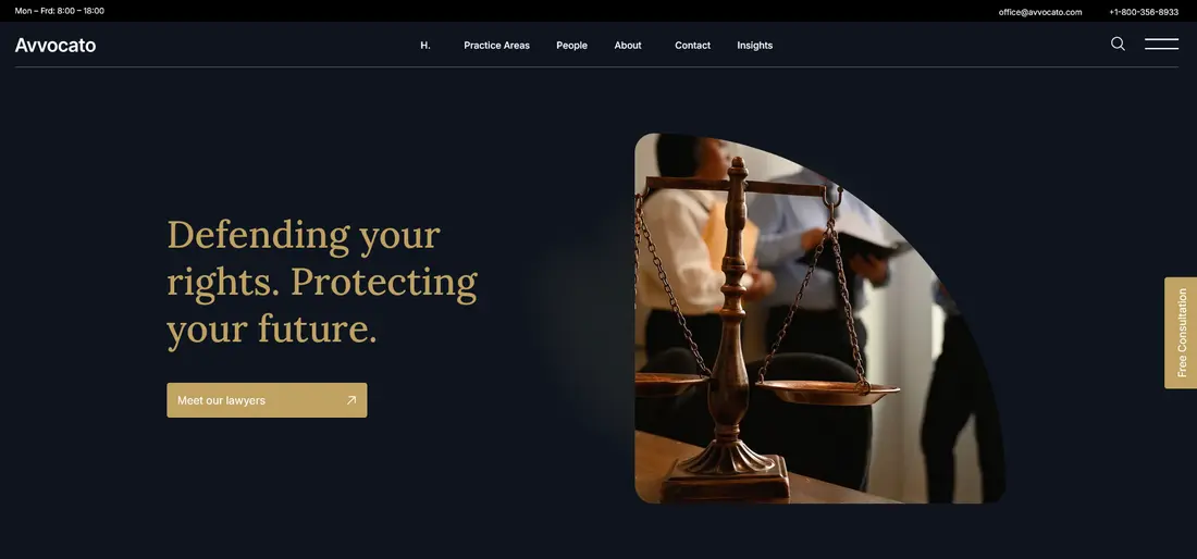 Avvocato lawyer WordPress theme