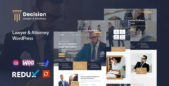 Decision lawyer WordPress theme