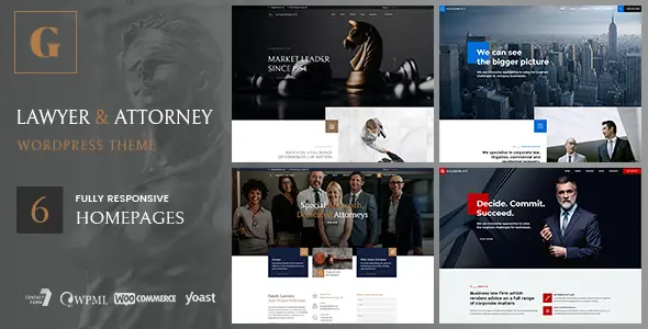 Goldenblatt lawyer WordPress theme
