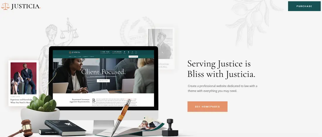 Justicia lawyer WordPress theme
