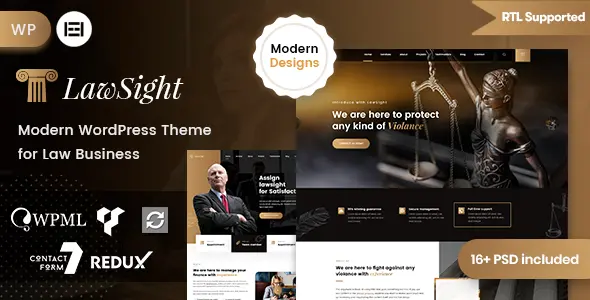Lawsight lawyer WordPress theme