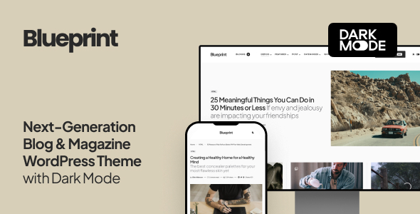 Blueprint photo blog theme