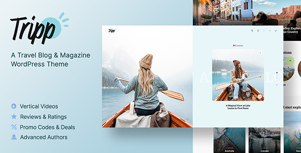 Tripp photo blog theme