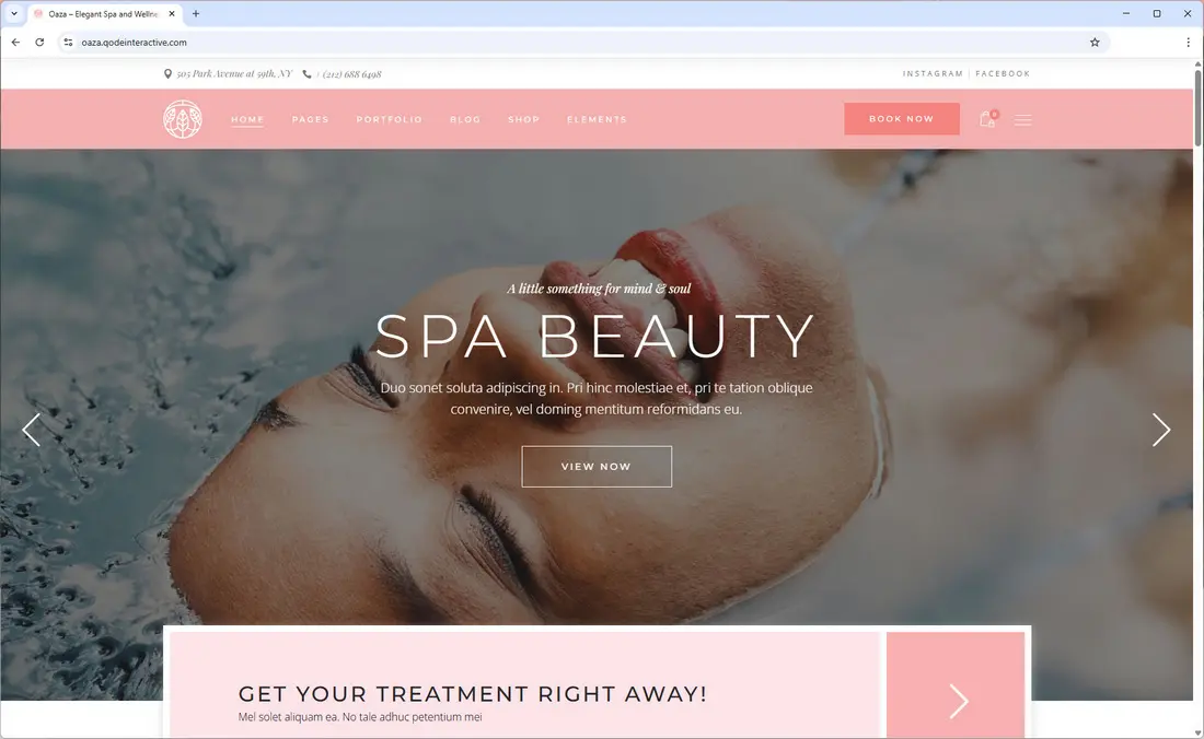 Oaza - Elegant Spa and Wellness WordPress Theme 