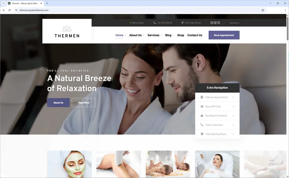 Thermen - Beauty Spa & Wellness Center WordPress Theme